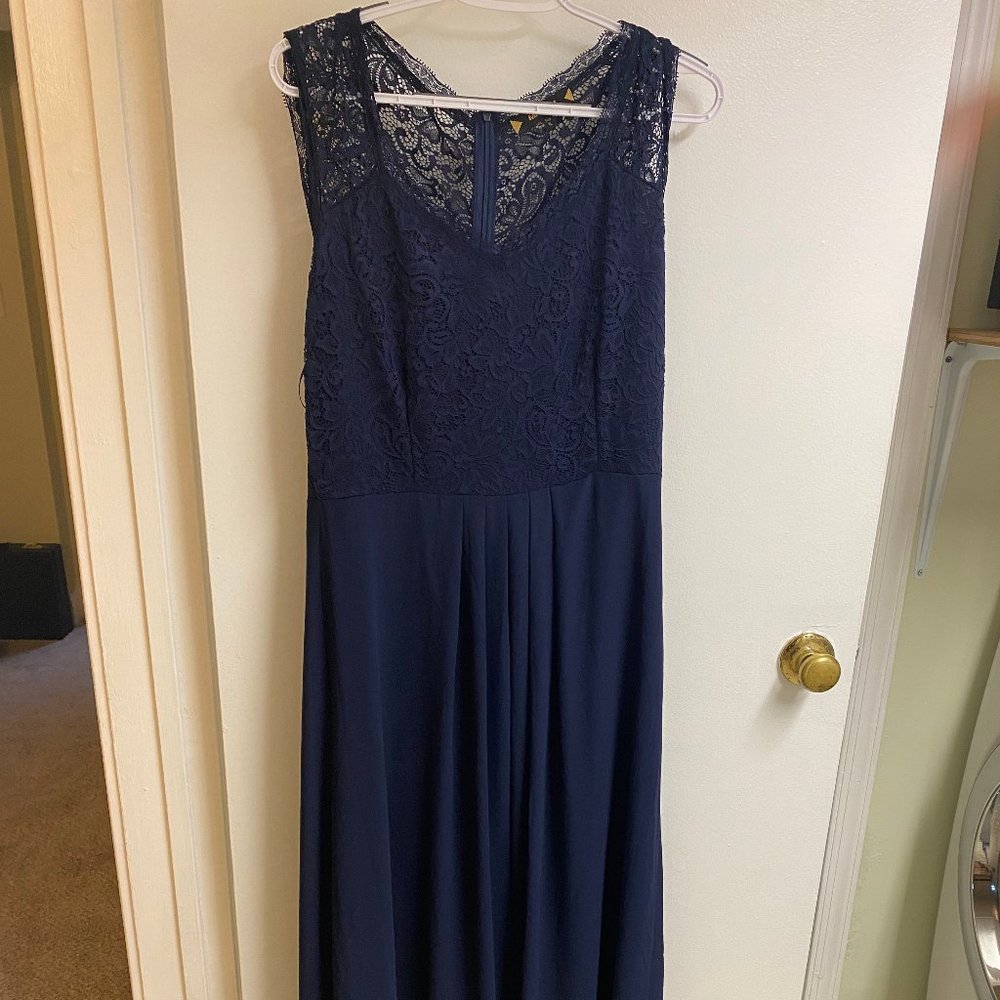Navy Blue Evening Gown